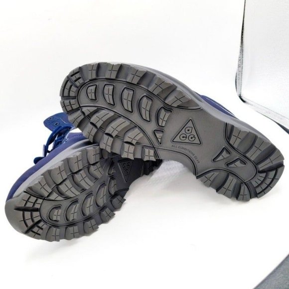 UNRELEASED ACG BOOT Nike Manoadome Mens Sz 9 Navy Sail Grey 844358 1 of1  DS !! - Picture 5 of 11